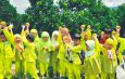 Siswa RA Alwasliyah Siantar Outing Class ke Kebun Jeruk